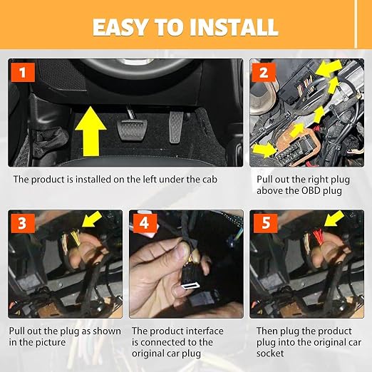 MAIKER Auto Start Stop Eliminator for Jeep Wrangler JL JLU 2018–2024 – Plug-and-Play OBD Module with Default Memory Function, 2 Rows × 6 Pins Connector (Not fit 4XE)