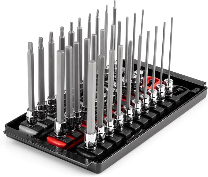 TEKTON Long Hex and Torx Bit Socket Set, 31-Piece | SHB90205