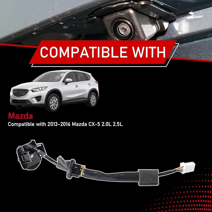 K015-67-RC0A Rear View Backup Camera Parking Assist Camera | Compatible With 2013-2016 Mazda CX-5 2.0L 2.5L, Replaces MA1960108, K01567RC0A, KD3367RC0C, KD33-67-RC0B, KD33-67-RC0A