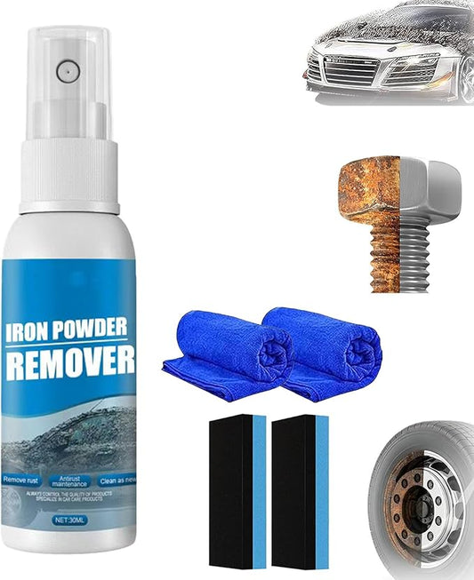 2026 New Multi-functional Quick-acting Rust Removal Spray, Fast-acting Spray to Remove Iron, Portable Car Rust Removal for Metal, Tools, Cars, Chains (Trial 30cml)