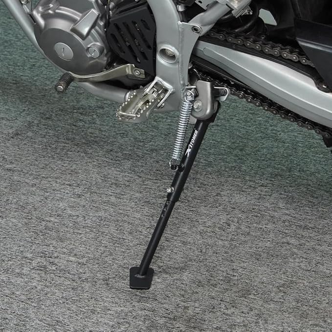 Xitomer Iron 0-4 inch Adjustable Kickstand Side Stand Fit for CRF300L / Rally 202-2025, CRF300LS 2023-2025 Motorcycle Adjustable Side stand