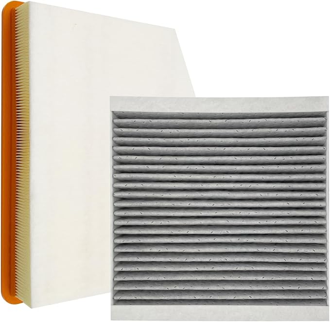 Cabin and Engine Air Filter Fits for 2019-2025 2026 Chevrolet Silverado 1500, Tahoe, Suburban, Sierra 1500, Yukon, Yukon XL, Escalade, Fits 13356916, 84121219, CF11966, CA12404