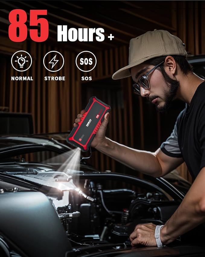 GOOLOO Upgraded GP3000 Jump Starter 3000A Peak Car Starter & GOOLOO DEEPSCAN DS100 OBD2 Scanner Bluetooth