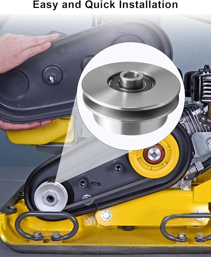 Centrifugal Clutch 5" Single Pulley Fit for Wacker VP1340 VP1350 VP1750 Compactors Honda GX160 GX200 Engine Shafts, 1/2" V-Belt 3/4" 19.05mm Bore