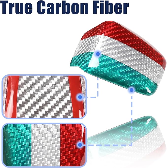 Carbon Fiber Central Steering Wheel Trim Strip Compatible with Alfa Romeo Giulia Stelvio Tonale 2020 2021 Steering Wheel Bottom Decoration Panel Cover Auto Accessories (Three Colors)
