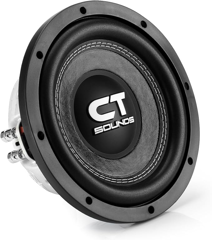 CT Sounds Hydro 8” Dual 4-Ohm 600-Watt Shallow Mount Car Subwoofer