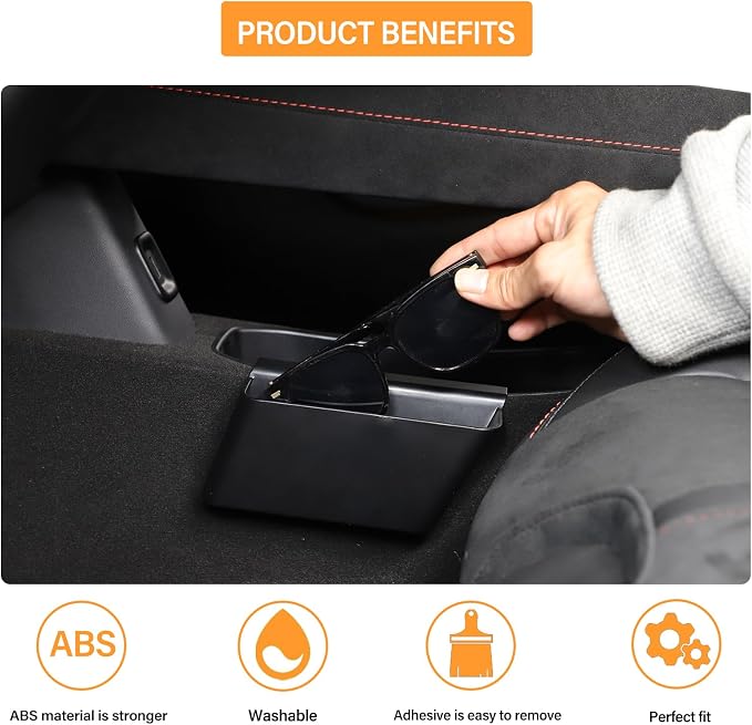Car Center Console Side Hanging Storage Box Compatible with Lotus Emira 2022-2024, Lower Center Console Organizer Tray Interior Accessories Storage Box (Left)