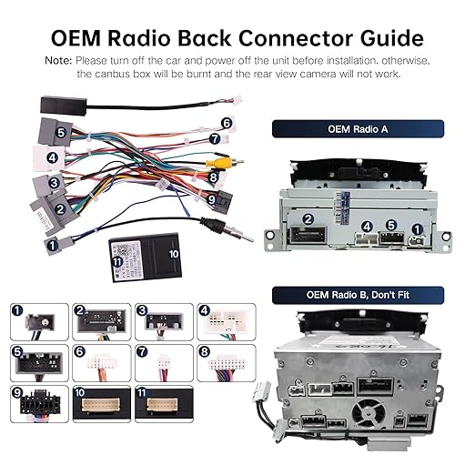 16PIN Car Radio Wire Harness with Canbus Adapter for 2012-2016 Honda CRV 2.0L 2012-2015 Civic Support Steering Wheel Controls, Factory Backup Camera for Aftermarket Android Stereo Head Unit
