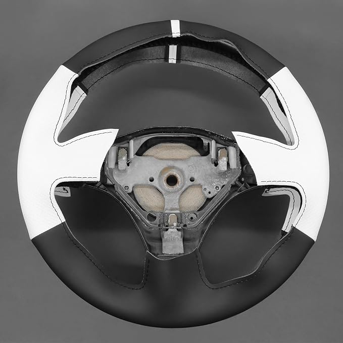 MEWANT Hand Stitch Steering Wheel Cover for Toyota RAV4 1998-2003 / Celica 1999-2006 / Corolla 2003-2008 / Matrix 2002-2008 / MR2 1999-2007 / Supra/Caldina, Custom Fit DIY Wrap Interior Accessories