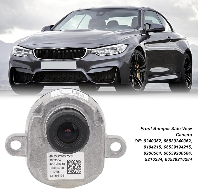 Front Bumper Side View Camera, Wide Compatibility Display, Safety Driving with Strong Performance for X5 E70, X6 E71, F01, F02, F06, F07, F10, F11, F12, F13, F30 (Left