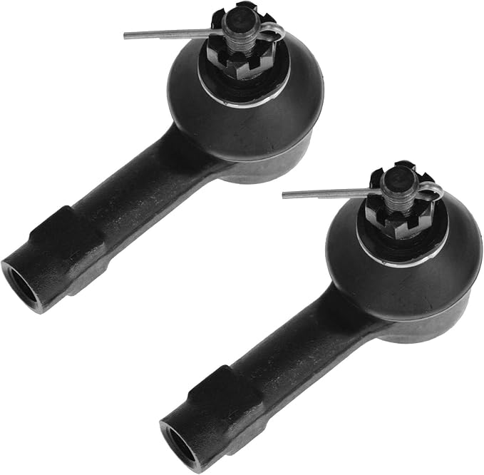 TRQ Front Outer Tie Rod Set 2 Piece Compatible with 1986-1994 Dodge Colt 86-94 Plymouth Colt 89-96 Eagle Summit 02-07 Mitsubishi Lancer 86-02 Mirage 14 16-17 i-MiEV