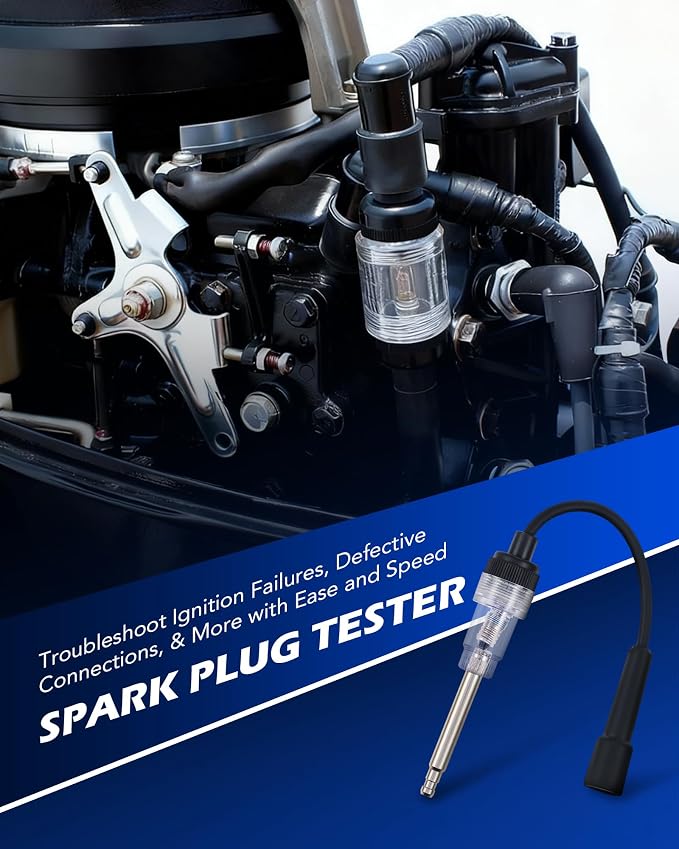 Orion Motor Tech Cylinder Leak Down Tester Kit, Dual-Gauge Automotive Engine Leakage Tester for Petrol Engines, Adjustable Leakdown Diagnostic Detector Tool Kit with Spark Plug Tester Adapters