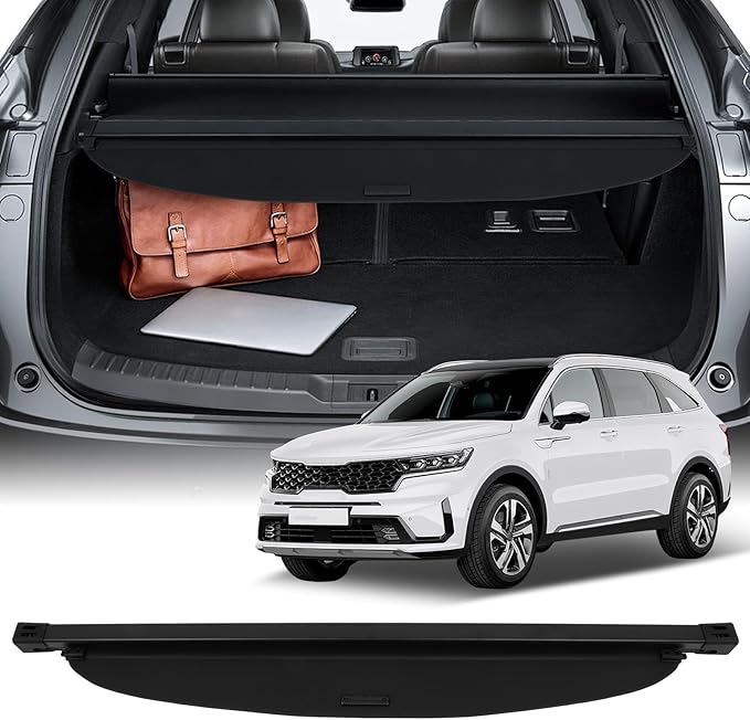 SCITOO Cargo Cover Shade for 2011-2013 Fit for Kia Sorento Accessories Anti-Peeping Trunk Retractable Rear Security Shade Cover