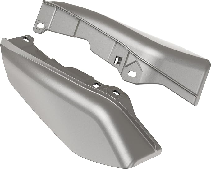 Color - Matched Mid Frame Air Deflectors Heat Shield, Perfectly Fit for Harley Touring Models 2009-2026 Pewter Pearl