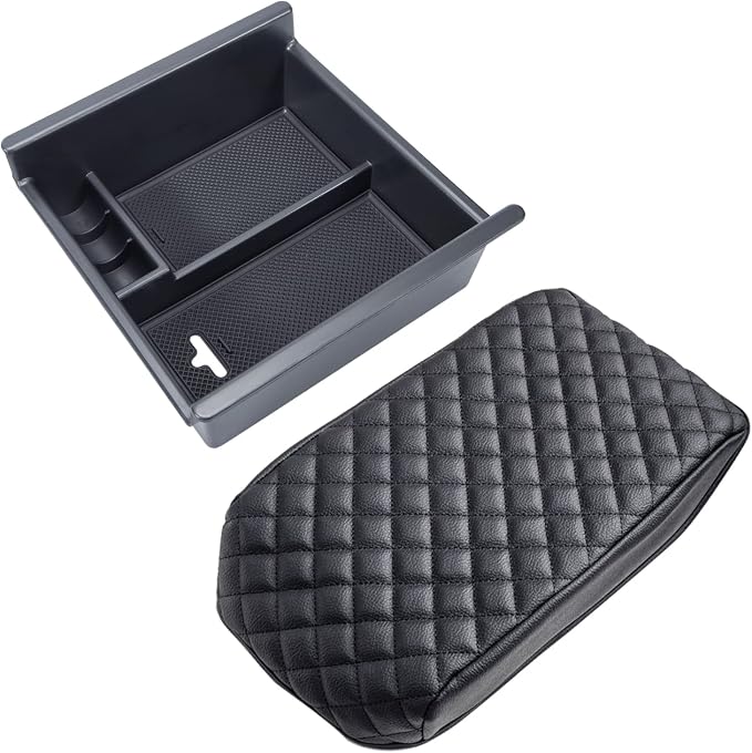 JKCOVER Center Console Organizer Tray and Armrest Cover Compatible with Toyota 4Runner 2010-2020 2021 2022 2023 Toyota 4Runner Accessories
