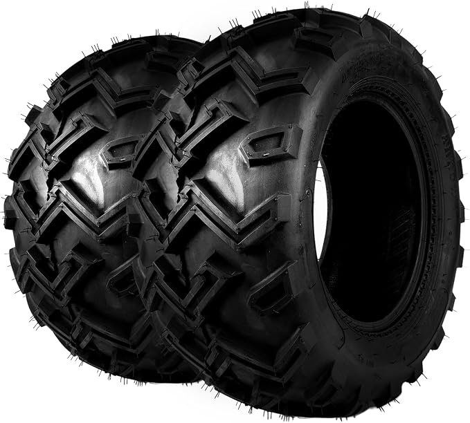 25x10-12 ATV Tires, 25x10-12 All Terrain Tires 6 PR, for Mud, Sand, and Off-Road Trails, 2 Pack Tubeless, Z-130