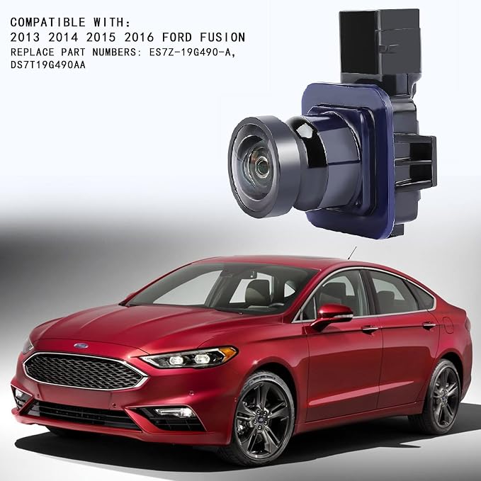 Rear View Backup Camera Replacement for Fusion SE/S/Titanium 2013 2014 2015 2016 Reversing Parking Assist Camera Replaces# ES7Z19G490A, DS7Z19G490A，ES7Z-19G490-A