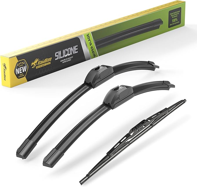 Raidbee® Silicone Windshield Wiper blades 3 pack Replacement for Dodge Grand Caravan 2008-2020 All-Season Silicone Windshield Wipers 26" 20" 16"