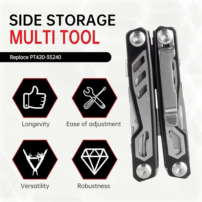 Tactical Dash Side Storage Multi-Tool for 2024-2026 Toyota Tacoma & 2025 4Runner Accessories,Replaces PT420-35240, Hidden Secret Compartment Organizer, Fits SR5, TRD Pro, Trailhunter Woodland