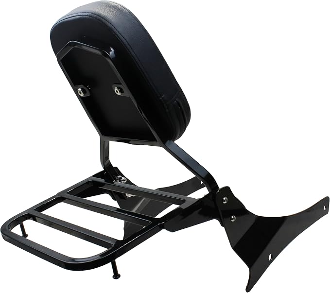 YHMOTO Black Passenger Backrest Sissy Bar with Luggage Rack for Suzuki Volusia VL800 2001-2011 Boulevard C50 2005-2011 Boulevard M50 2005-2008