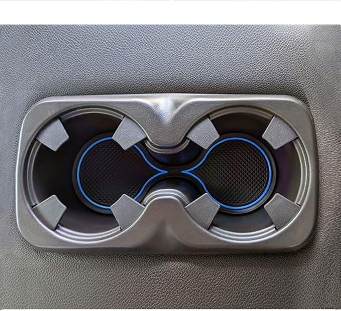 JDMCAR Custom Liner Accessories (Blue Trim) and Center Console Cover Compatible with 2015-2022 Chevy Colorado/GMC Canyon