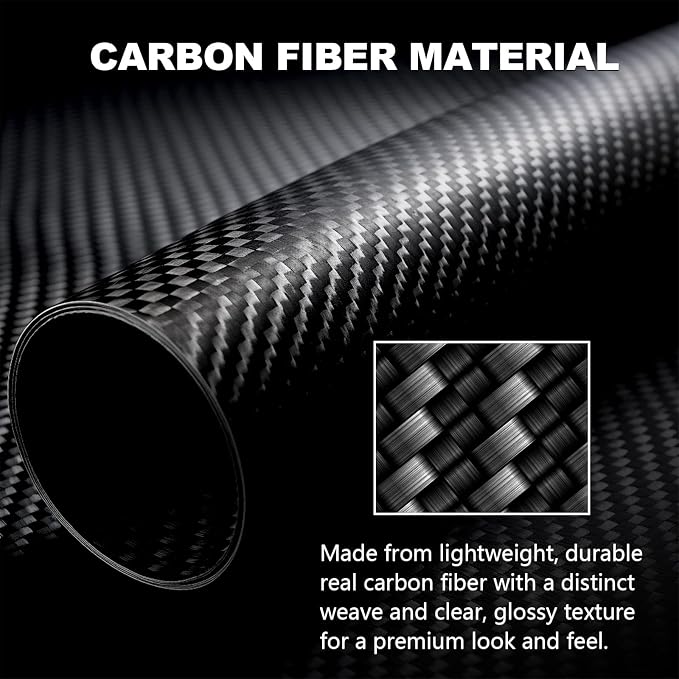 14PCS Real Carbon Fiber Interior Trim Kit Compatible with Corvette C5 1997–2004, Interior Decor Sticker Accessories