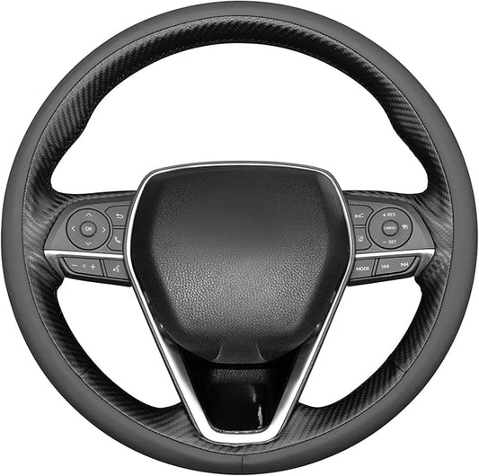 MEWANT Steering Wheel Cover for Toyota RAV4 2019-2024/Camry 2018-2024/Corolla 2020-2024/Avalon 2019-2022 Hand-Stitched Steering Wheel Wrap
