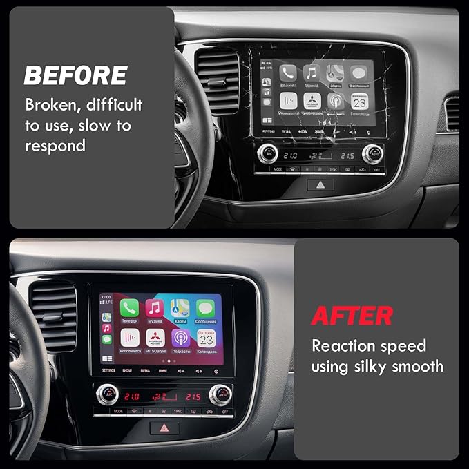 8" Touch Digitizer LCD Display Nav Navigation Radio Screen Compatible with 2020-2022 Mitsubishi Outlander 8740A098 8740A103