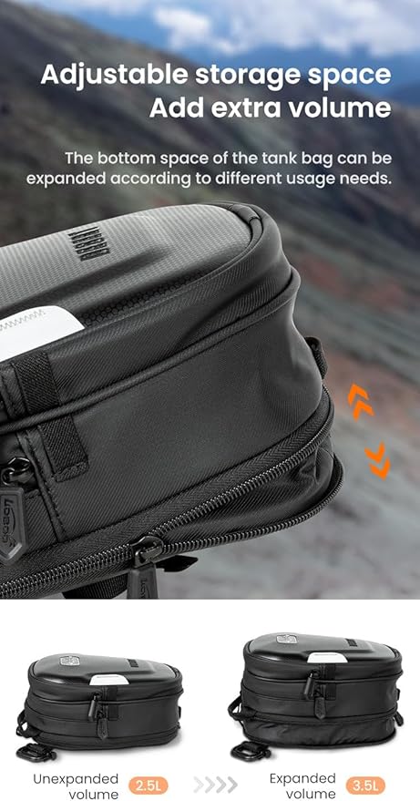 Loboo Tank Bag Ring Quick Disassembly And Non-Contact With The Paint Surface Of The Fuel Tank Will Not Damage The Paint Surface, Compatible With Kawasaki Versys 650 1000 Z1000 Z 900 RS