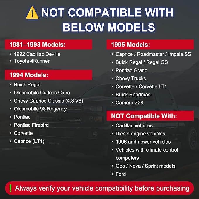 JOPLAY OBD1 Scanner and Code Reader ONLY Compatible with GM 1982-1995 Vehicles, ECM ABS Diagnostic Scan Tool with Instructions in English, Spanish, and French