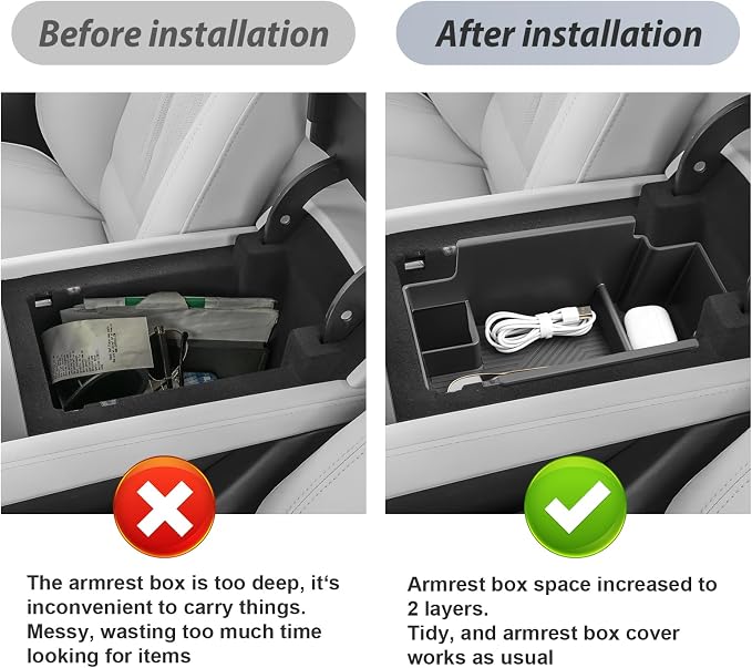 SKTU for 2026 2027 Cadillac Vistiq Center Console Organizer for 2026+ Cadillac Vistiq (Luxury/Premium Luxury/Sport/Platinum) Console Tray Cadillac Vistiq 2026 2027 Accessories ABS Insert Storage Box