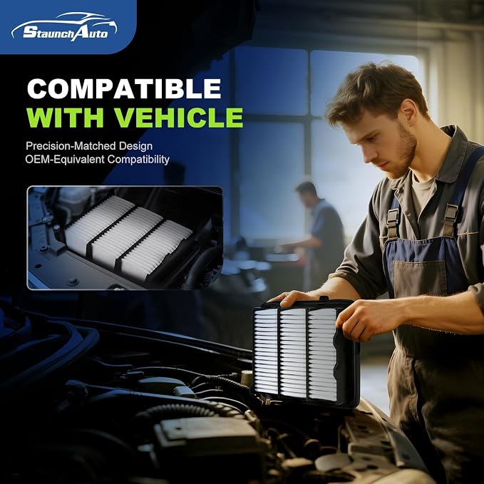 Engine & Cabin Air Filter for 2018-2022 Honda Accord (Gas Only, L4 1.5L) Air filter for Car Replacement CF10134 CA12290 Automotive Accessories-2 Pack