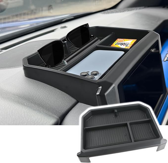 3PCS Center Console Organizer for 2025 2026 Toyota 4Runner 6th Gen Accessories Interior Insert Armrest Storage Tray and Hidden Storage Box and Dashboard Storage Box
