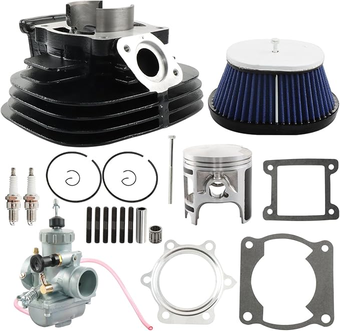 WFLNHB Cylinder Carburetor Piston Gasket Top End Kit Set | Replacement for Yamaha Blaster 200 YFS200