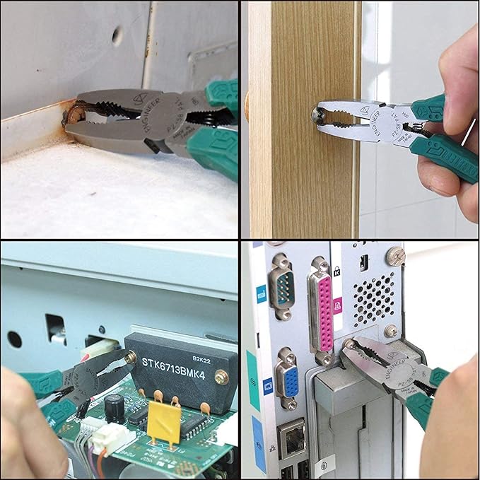 ENGINEER PZ-58 Screw Removal Pliers + PZ-59 Heavy Duty Multi-function combo Gripping Pliers/Screw Extractors + PZ-65 Engineer Screw Removal Locking Pliers Easy Screw Removal (Made in Japan)