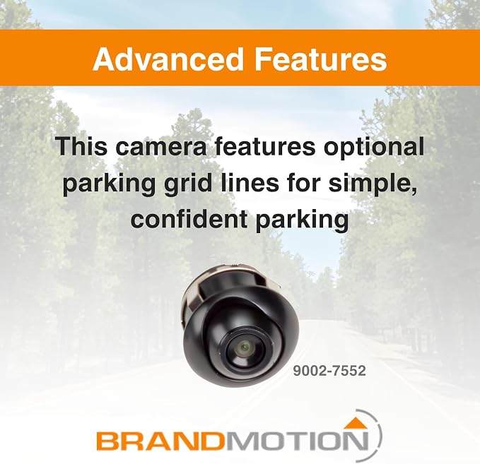 Brandmotion 9002-7552 Factory Tailgate Harness with Bullet Camera Mount fits 2017-2021 F250 F350 Super Duty | Waterproof Case | Integrates Into Your Existing Display | Designed to Work in Low Light | Fits 2017-2021 F250 F350 F450 Super Duty with Factor...