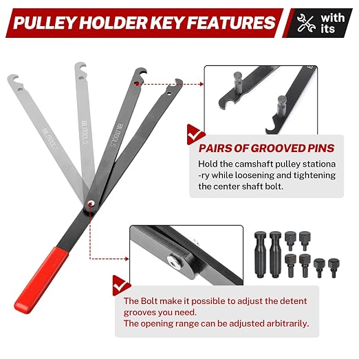 BILITOOLS Cylinder Head Stand Holder Tool & Fan Clutch Removal Tool Kit
