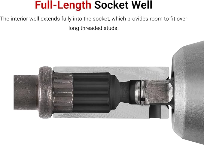 TEKTON 3/8 Inch Drive Impact Socket Set, 45-Piece | SID91124