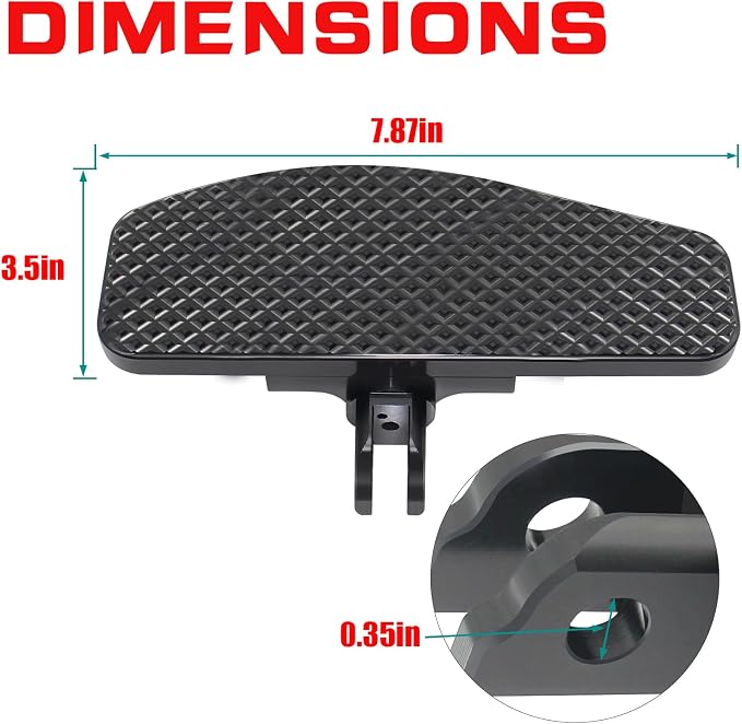 8'' Mini Front Driver Footpegs Floorboards for Harley Softail Street Bob 114/ Fat Bob/Fat Boy/Low Rider ST/Sport Glide/Breakout/Slim 2018-2025 2026 Models