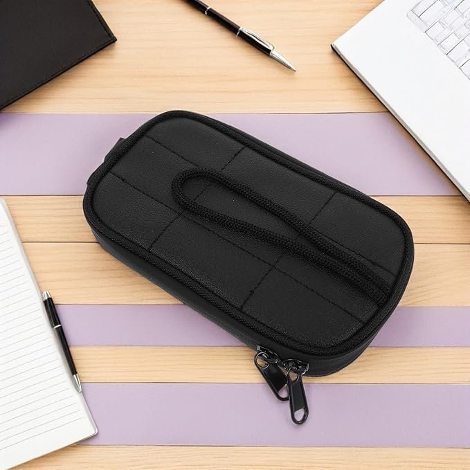 Happyyami Magnetic Motorcycle Tank Bag with PU Phone Case Small Touchscreen Pouch for Motorbikes Electric Bikes and Scooters All-weather Protection and Quick Access Storage