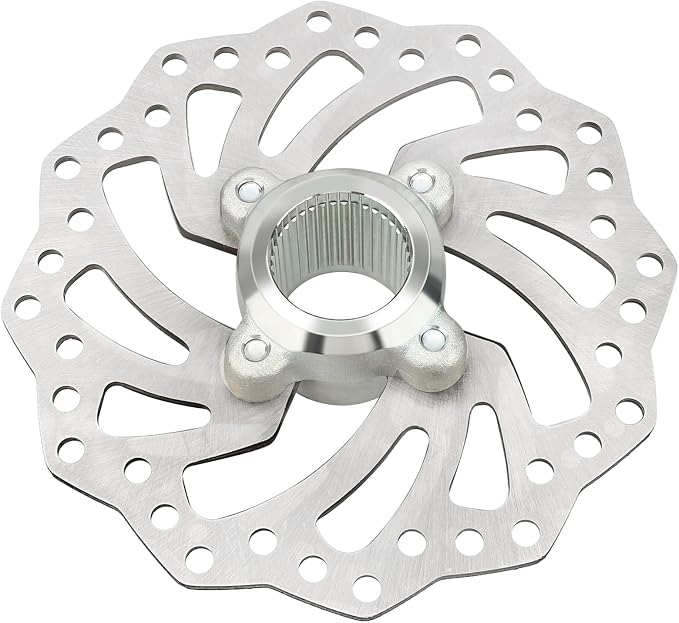 Rear Brake Rotor Disc & Hub Holder Bracket & Bolts for Yamaha YFZ450R YFZ450X 2009-2023 1TD-F5712-00-00 18P-25712-00-00 1S3-2582W-20-00