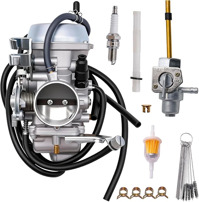 XR650L Carburetor Fit for Honda XR650L 1993 1994 1995 1996 1997 1998 1999 2000-2012 16100-MY6-772 Carb Kit with XR650L Gas Fuel Tank Petcock