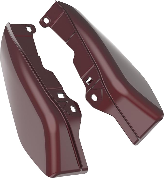 Color - Matched Mid Frame Air Deflectors Heat Shield, Perfectly Fit for Harley Touring Models 2009-2026 Crimson Red Sunglo