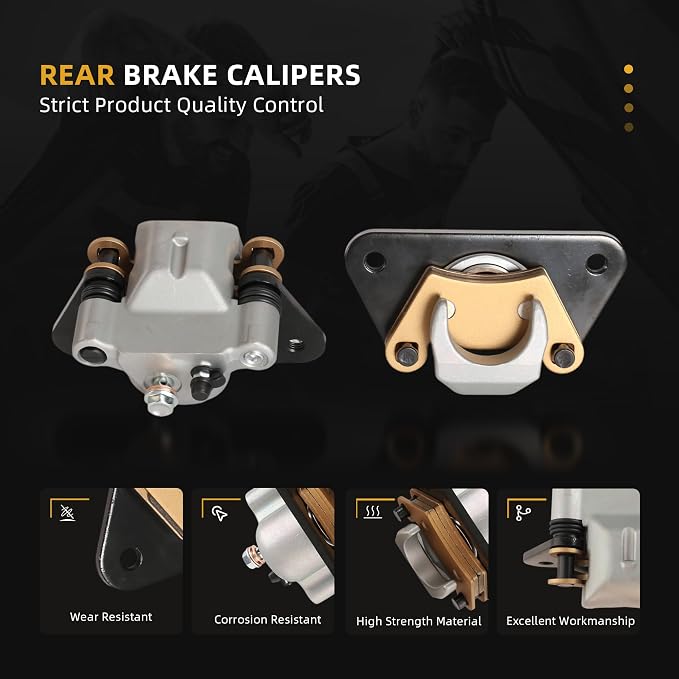 Rear Brake Calipers Fit for Polaris Ranger XP 1000 Fit for General XP 1000 2018-2024, Replace OE# 1912815 1912816 1912817