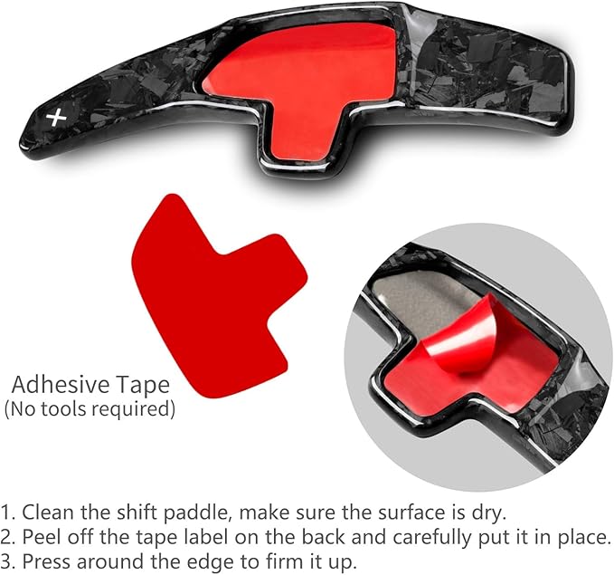 Genuine Carbon Fiber Paddle Shifter Extension Compatible with Mercedes Benz,T-carbon Steering Wheel Paddle Shifter Fits for Mercedes Benz A B C E S Class CLA CLS GLC GLE450 GLS G Series