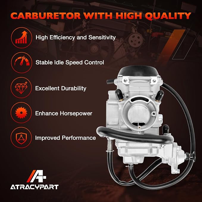 Carburetor Carb Compatible with 1998 1999 2000 2001 Arctic Cat 400 2x4/4x4, Bearcat 454 4x4, 500 4x4 (Exclude Auto Edition), Replaces # 0470-361 0470-362