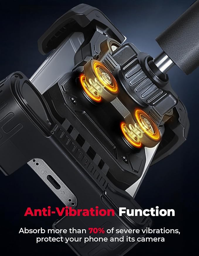 KEMIMOTO X3 Phone Mount, Anti-Vibration Dampener Cast-Aluminum Mount Dashboard One-Hand Operation Secure Lock 360° Adjustable Cell Phone Holder, Compatible with Can-Am Maverick X3 and MAX Models