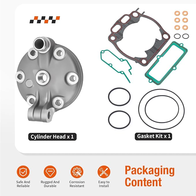 Cylinder Head & Top End Gasket Kit For Yamaha YZ250 2001-2002 & 2011-2024 5MW-11111-02-00