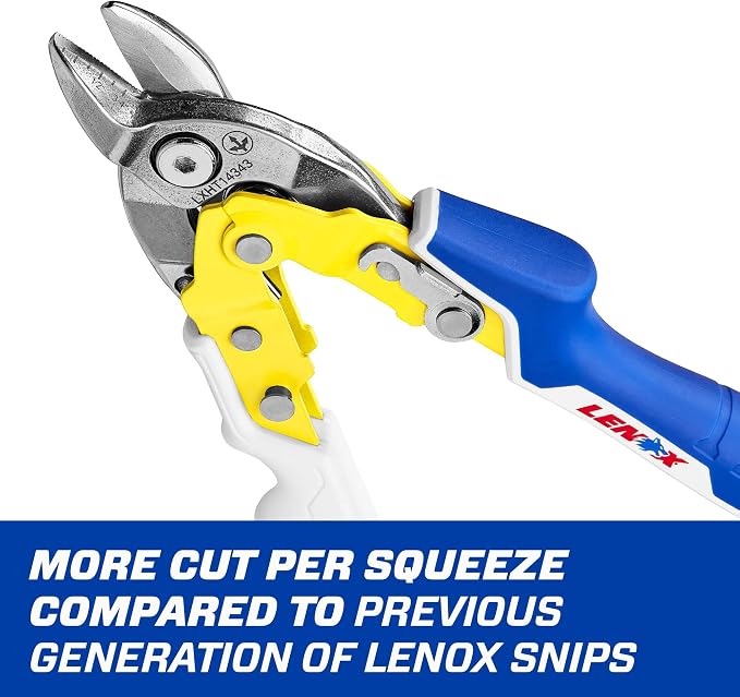 LENOX TOOLS Pliers, Bulldog Avitation Snips, With Durable Grip (LXHT14343)
