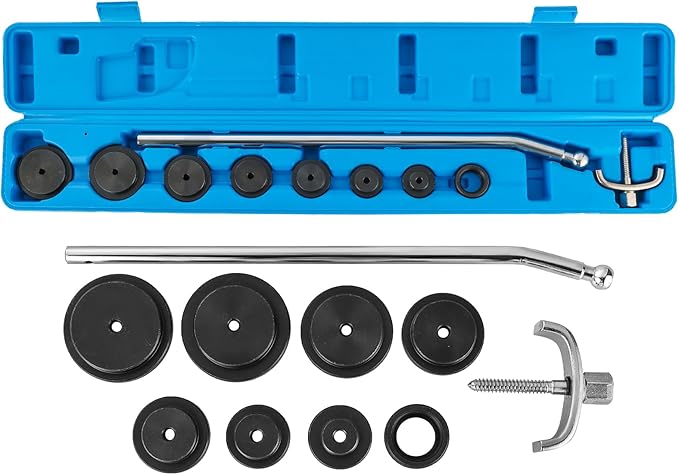 NYXOVA 10PCS Diesel Freeze Plug Installer & Remover Kit, Heavy-Duty Frost Plug Installation Tool Set for Engine Repair, Includes Storage Case